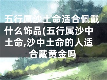 五行属沙土命适合佩戴什么饰品(五行属沙中土命,沙中土命的人适合戴黄金吗