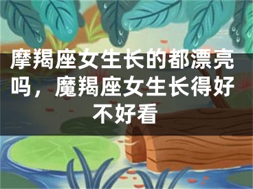 摩羯座女生长的都漂亮吗，魔羯座女生长得好不好看