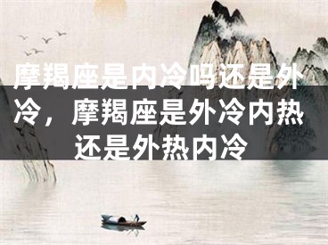 摩羯座是内冷吗还是外冷，摩羯座是外冷内热还是外热内冷