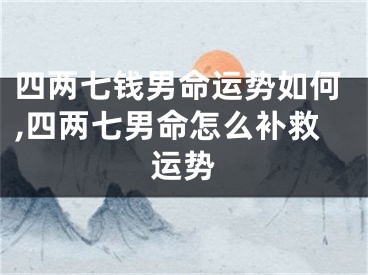 四两七钱男命运势如何,四两七男命怎么补救运势