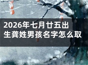 2026年七月廿五出生龚姓男孩名字怎么取