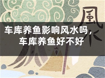 车库养鱼影响风水吗，车库养鱼好不好