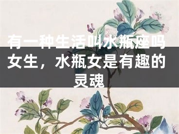 有一种生活叫水瓶座吗女生，水瓶女是有趣的灵魂