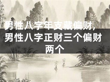 男性八字年支藏偏财,男性八字正财三个偏财两个