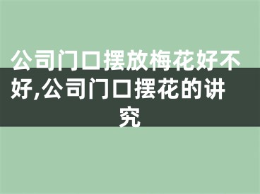 公司门口摆放梅花好不好,公司门口摆花的讲究