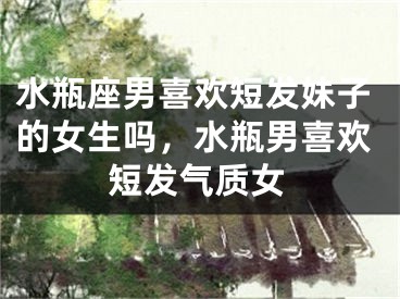 水瓶座男喜欢短发妹子的女生吗，水瓶男喜欢短发气质女