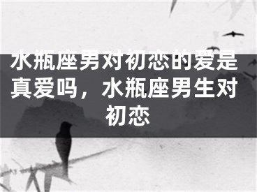 水瓶座男对初恋的爱是真爱吗,水瓶座男生对初恋