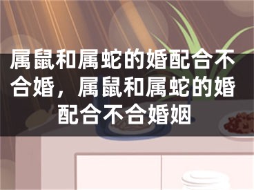 属鼠和属蛇的婚配合不合婚，属鼠和属蛇的婚配合不合婚姻