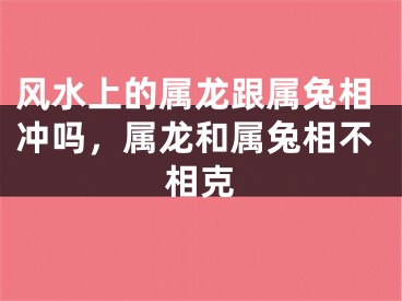 风水上的属龙跟属兔相冲吗,属龙和属兔相不相克