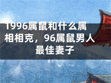 1996属鼠和什么属相相克，96属鼠男人最佳妻子
