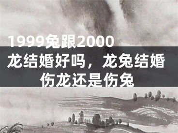 1999兔跟2000龙结婚好吗，龙兔结婚伤龙还是伤兔