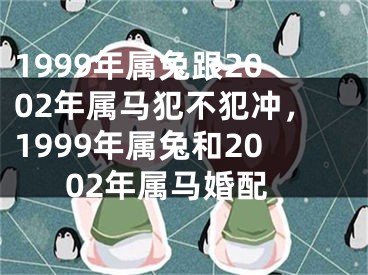 1999年属兔跟2002年属马犯不犯冲，1999年属兔和2002年属马婚配
