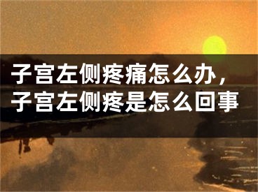 子宫左侧疼痛怎么办,子宫左侧疼是怎么回事