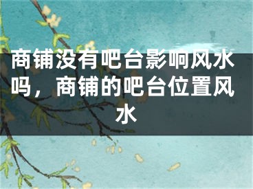 商铺没有吧台影响风水吗，商铺的吧台位置风水