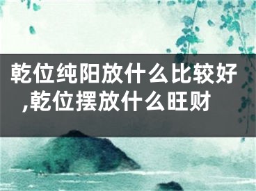 乾位纯阳放什么比较好,乾位摆放什么旺财