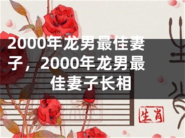 2000年龙男最佳妻子，2000年龙男最佳妻子长相