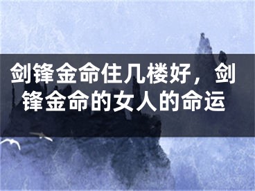 剑锋金命住几楼好，剑锋金命的女人的命运