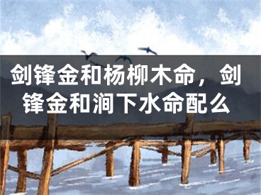 剑锋金和杨柳木命，剑锋金和涧下水命配么
