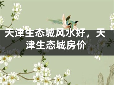 天津生态城风水好,天津生态城房价