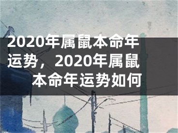 2020年属鼠本命年运势，2020年属鼠本命年运势如何