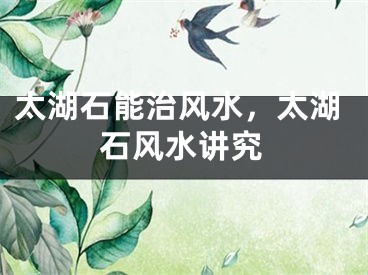 太湖石能治风水，太湖石风水讲究