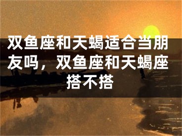 双鱼座和天蝎适合当朋友吗,双鱼座和天蝎座搭不搭