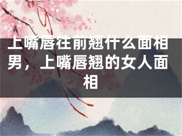 上嘴唇往前翘什么面相男,上嘴唇翘的女人面相