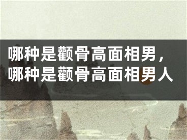 哪种是颧骨高面相男,哪种是颧骨高面相男人
