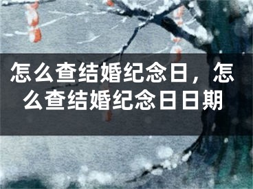 怎么查结婚纪念日,怎么查结婚纪念日日期