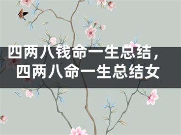 四两八钱命一生总结,四两八命一生总结女