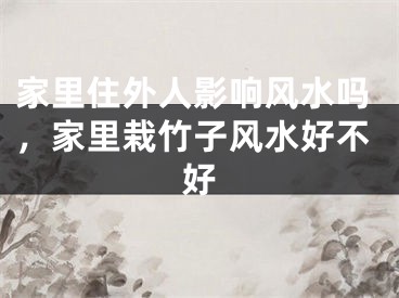 家里住外人影响风水吗，家里栽竹子风水好不好