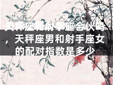 天秤座和射手座合伙吗,天秤座男和射手座女的配对指数是多少