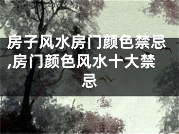 房子风水房门颜色禁忌,房门颜色风水十大禁忌