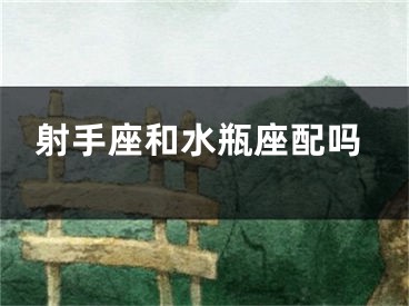射手座和水瓶座配吗