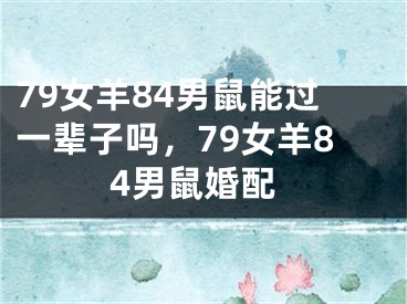 79女羊84男鼠能过一辈子吗,79女羊84男鼠婚配