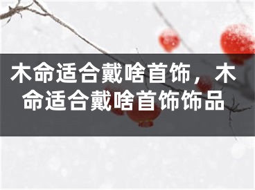 木命适合戴啥首饰,木命适合戴啥首饰饰品