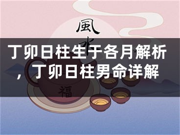 丁卯日柱生于各月解析,丁卯日柱男命详解