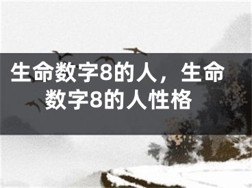 生命数字8的人，生命数字8的人性格