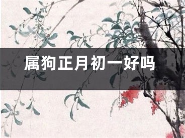属狗正月初一好吗