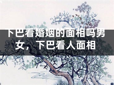 下巴看婚姻的面相吗男女，下巴看人面相