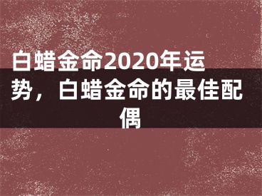白蜡金命2020年运势，白蜡金命的最佳配偶