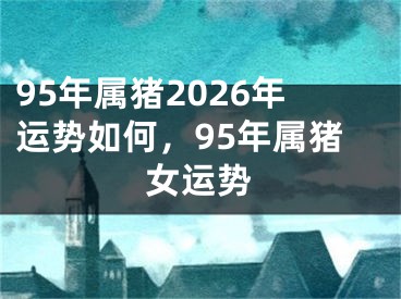95年属猪2026年运势如何，95年属猪女运势