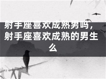 射手座喜欢成熟男吗,射手座喜欢成熟的男生么