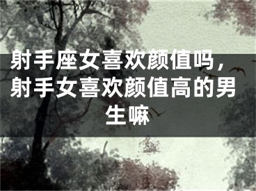 射手座女喜欢颜值吗，射手女喜欢颜值高的男生嘛