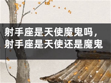 射手座是天使魔鬼吗，射手座是天使还是魔鬼