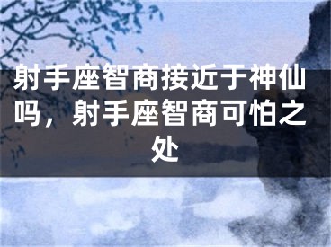 射手座智商接近于神仙吗，射手座智商可怕之处