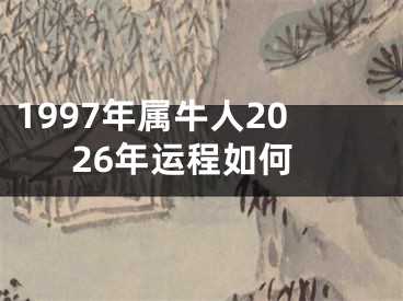1997年属牛人2026年运程如何