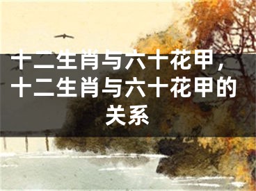 十二生肖与六十花甲，十二生肖与六十花甲的关系