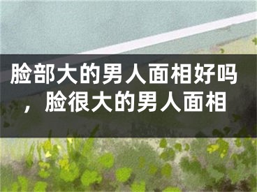 脸部大的男人面相好吗，脸很大的男人面相