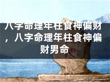 八字命理年柱食神偏财,八字命理年柱食神偏财男命
